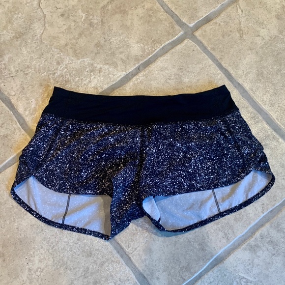 lululemon athletica Pants - Lululemon Speed Up Shorts 2.5” length -black/white